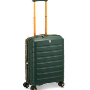 41818381-81 Trolley Cabina 4R B-Flying Move Nero Fumo Green Suitcase 55 cm