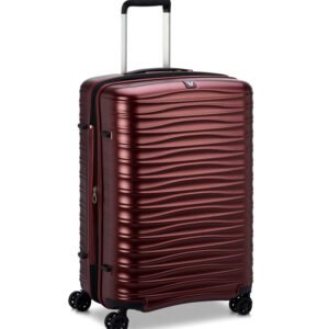 41972389 Trolley Cabina 4R Wave Rosso Scuro Red Suitcase