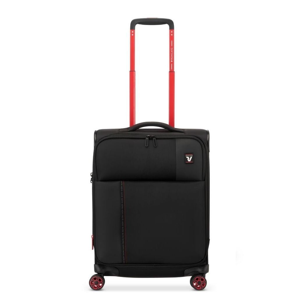 Roncato Move 55cm Carry On 2.3Kg Lightweight Luggage - Smoke Black